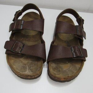BIRKENSTOCK Arizona Dark Brown Double Buckle Sandals 43 (M10)